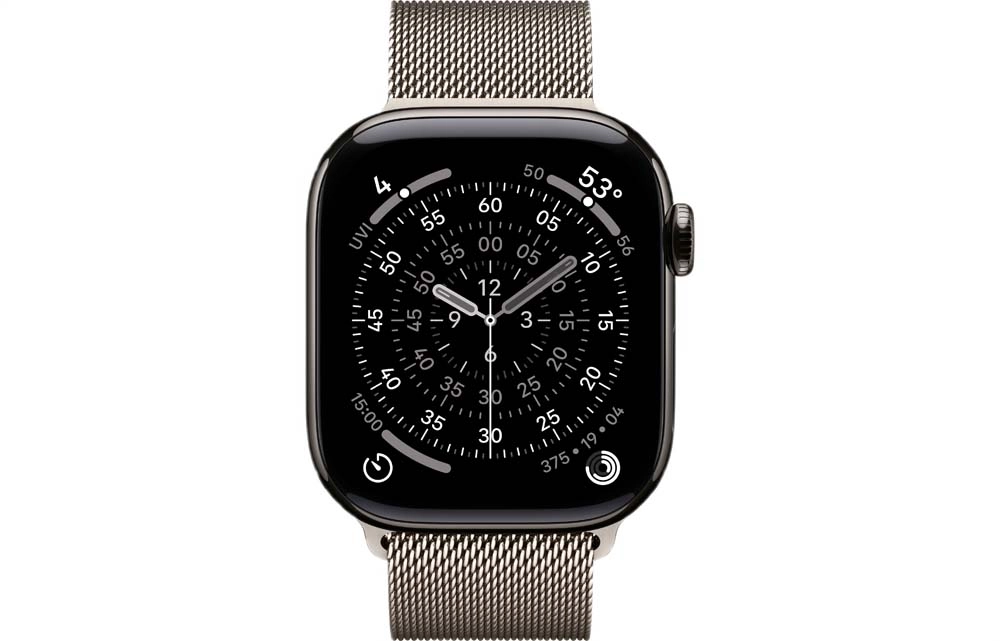 Смарт-часы Apple Watch S11 - 46 mm Titanium Natural case | Natural Milanese Loop, M/L