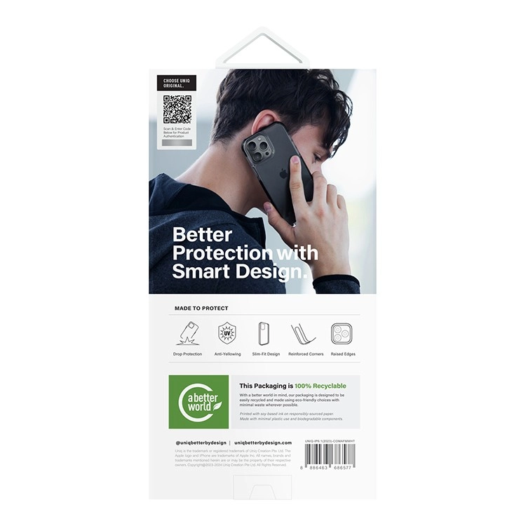 чехол Uniq для iPhone 15 Pro Combat AF Black (MagSafe)