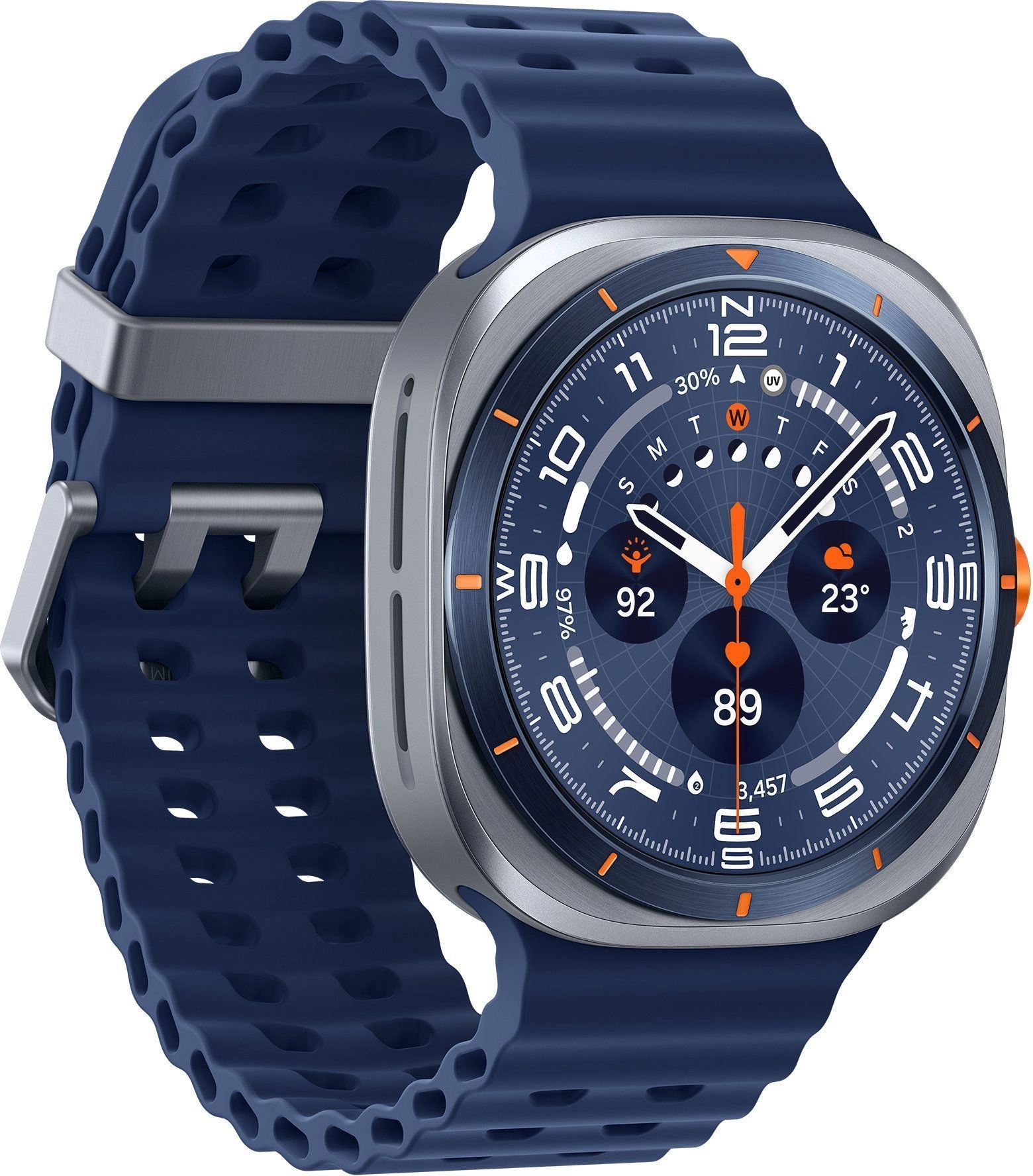 Смарт-часы Samsung Galaxy Watch Ultra (2025) - 47 mm (SM-L705) Titanium Blue (синий ремешок)