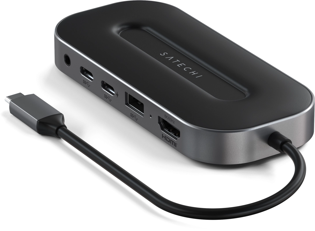 Адаптер Satechi USB-C 4 Multiport Adapter with 2.5G Ethernet, Серый Космос