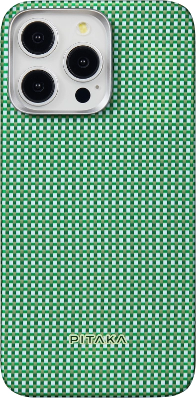 Чехол Pitaka MagEZ Case 5 для iPhone 15 Pro Зеленый