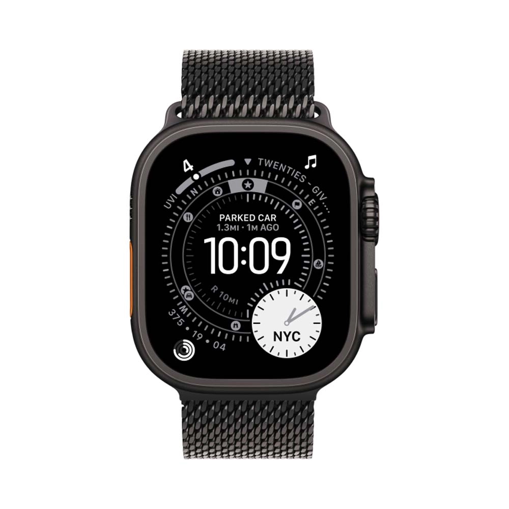 Смарт-часы Apple Watch Ultra 3 - 49 mm Black Titanium case | ремешок Milanese Loop | Black, L