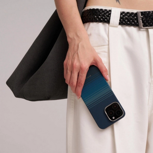 Чехол Pitaka Tactile Woven Case для iPhone 16 - Moonrise (KI1601M)