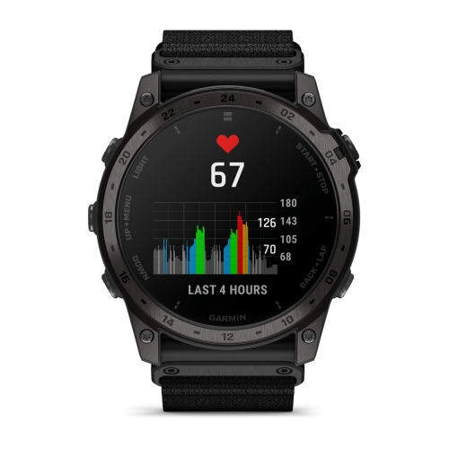 Смарт-часы Garmin Tactix 7 Amoled Edition - 51 mm, черный с черным нейлоновым ремешком