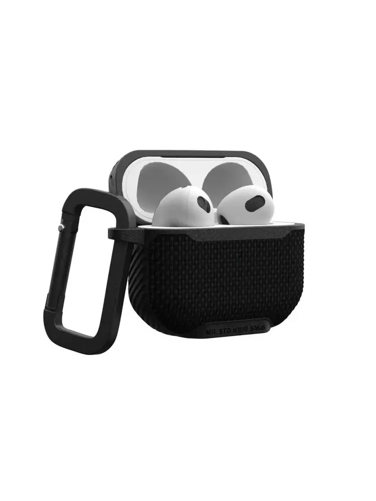 Чехол + карабин UAG Metropolis Case Green для Apple AirPods 3 черный