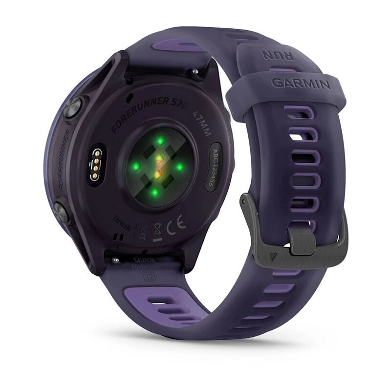 Смарт-часы Garmin Forerunner 570 - 47 mm, Индиго алюминий с ремешком цвета фиолетового индиго