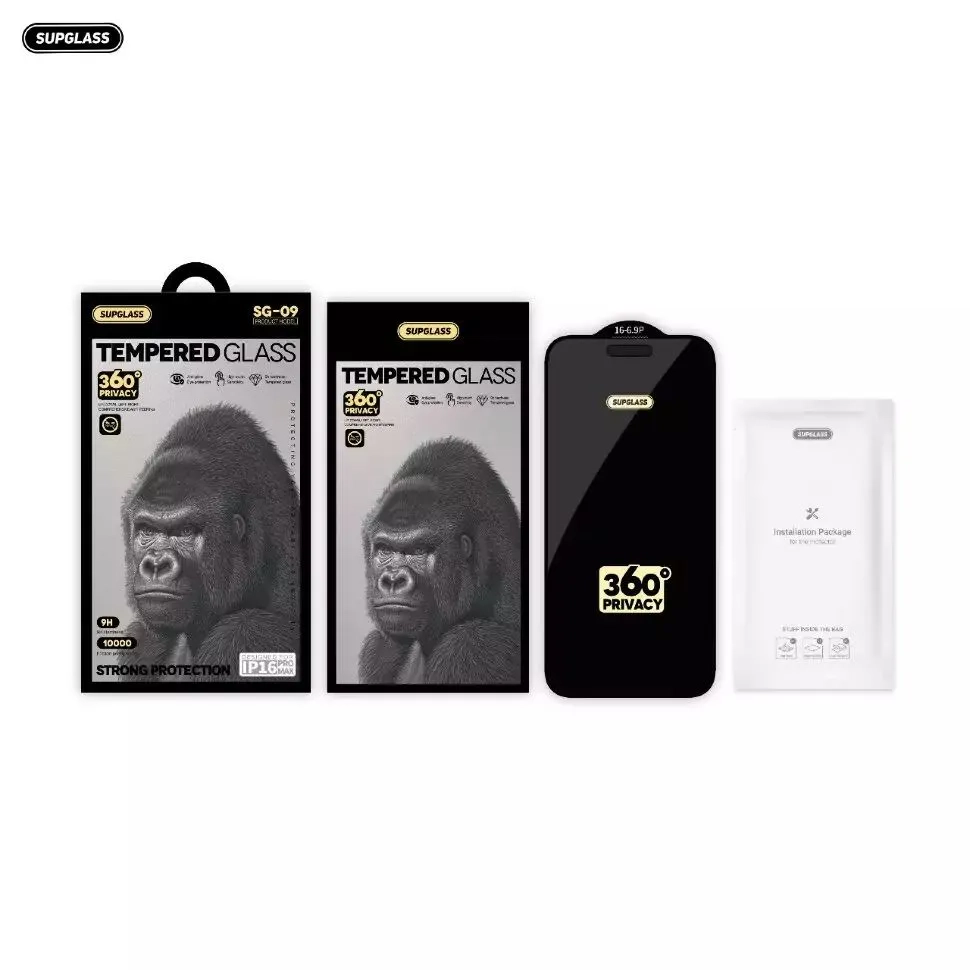 Защитное стекло SUPGLASS Privacy Glass SG-09 Антишпион для 17 Pro Max