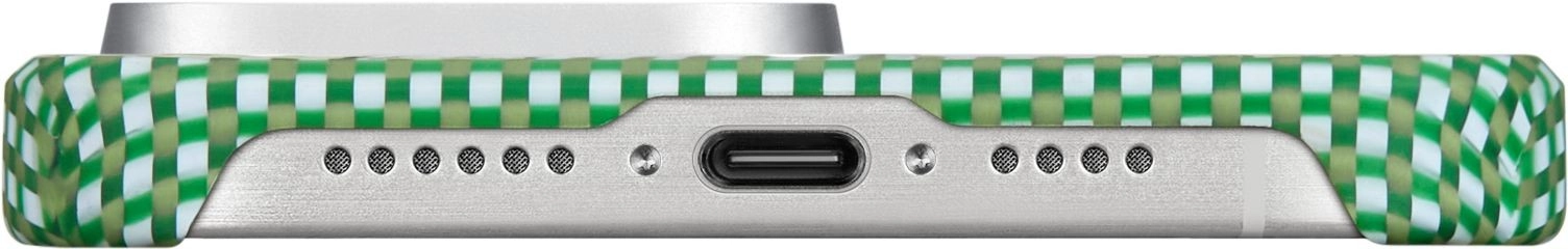 Чехол Pitaka MagEZ Case 5 для iPhone 15 Pro Зеленый