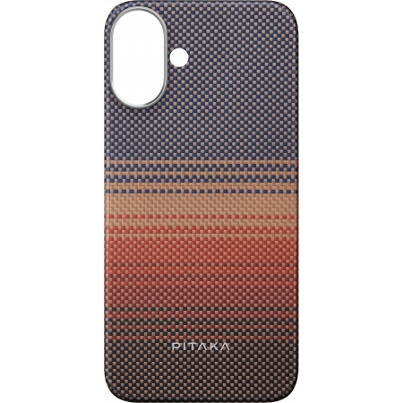 Чехол Pitaka Tactile Woven case для iPhone 16 Plus - Sunset