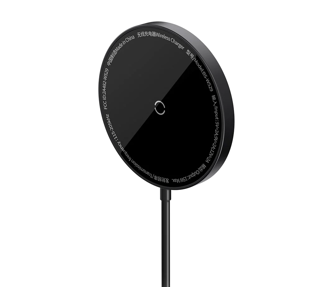 Беспроводное зарядное устройство Baseus Simple Mini3 Magnetic Wireless Charger 15W Черный