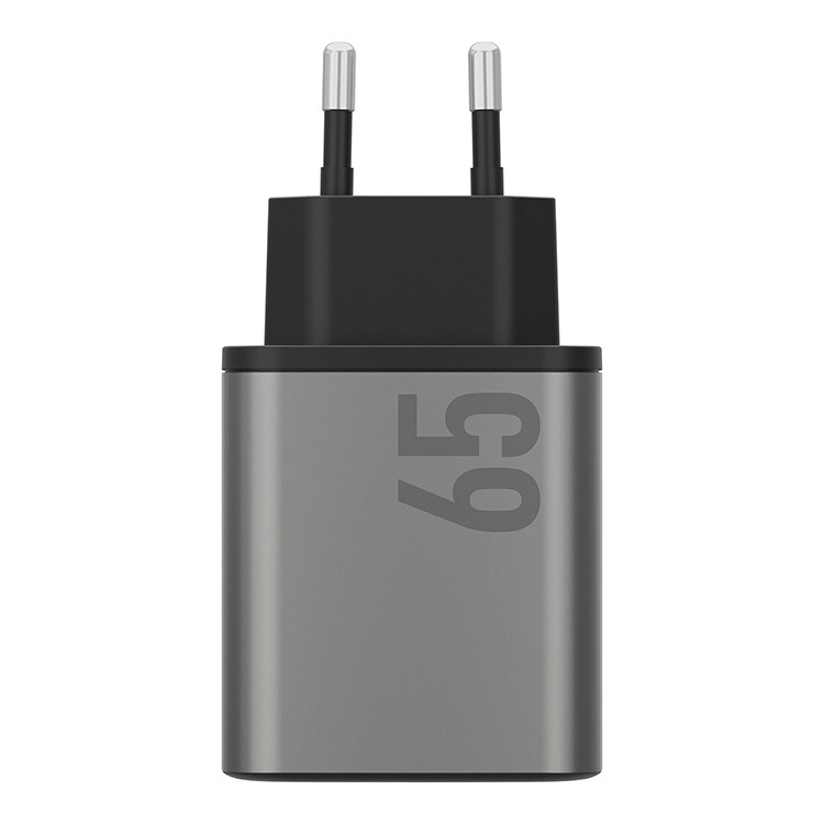 Сетевое зарядное устройство EnergEA Ampcharge GaN 65w, 2USB-C + USB-A PD/PPS/QC3.0, 65 Вт