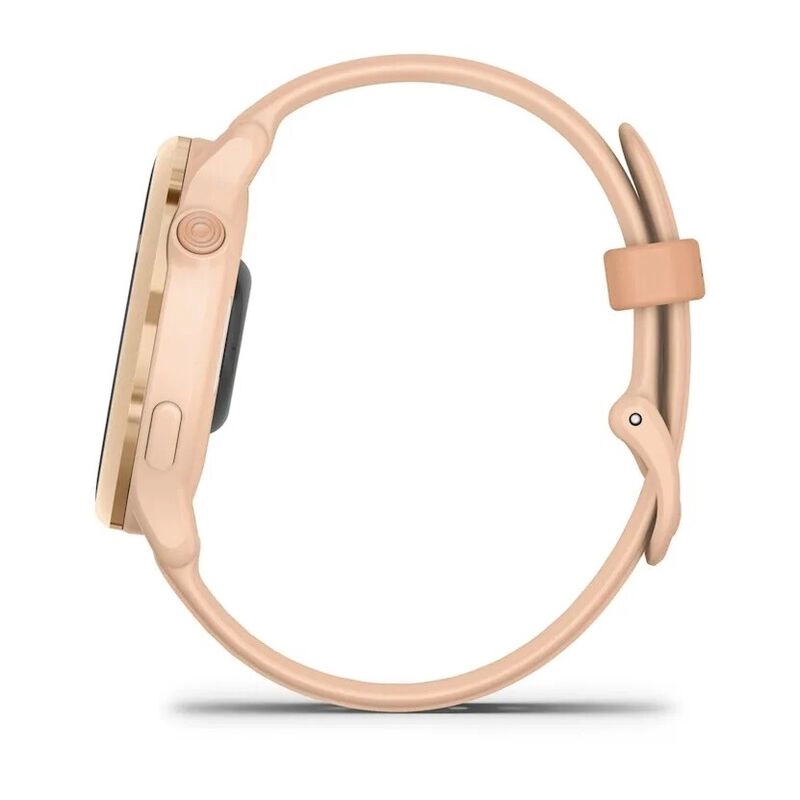 Смарт-часы Garmin Vivoactive 6 - 42 mm, Нежно-розовый, нежно-розовый силиконовый ремешок