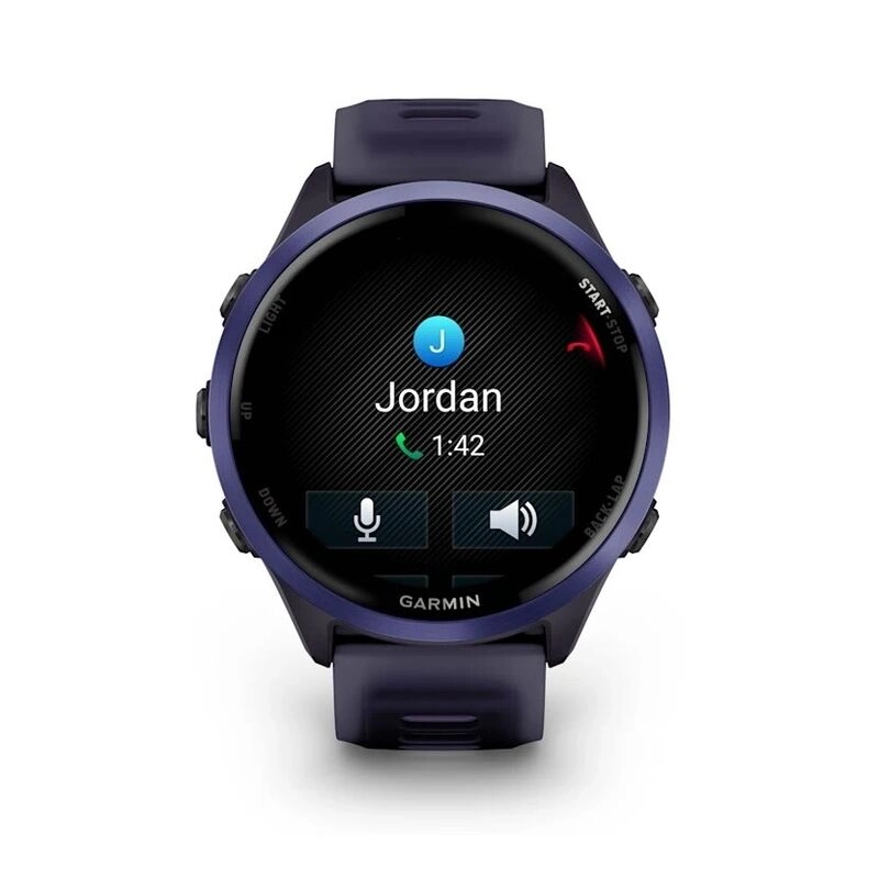 Смарт-часы Garmin Forerunner 570 - 47 mm, Индиго алюминий с ремешком цвета фиолетового индиго