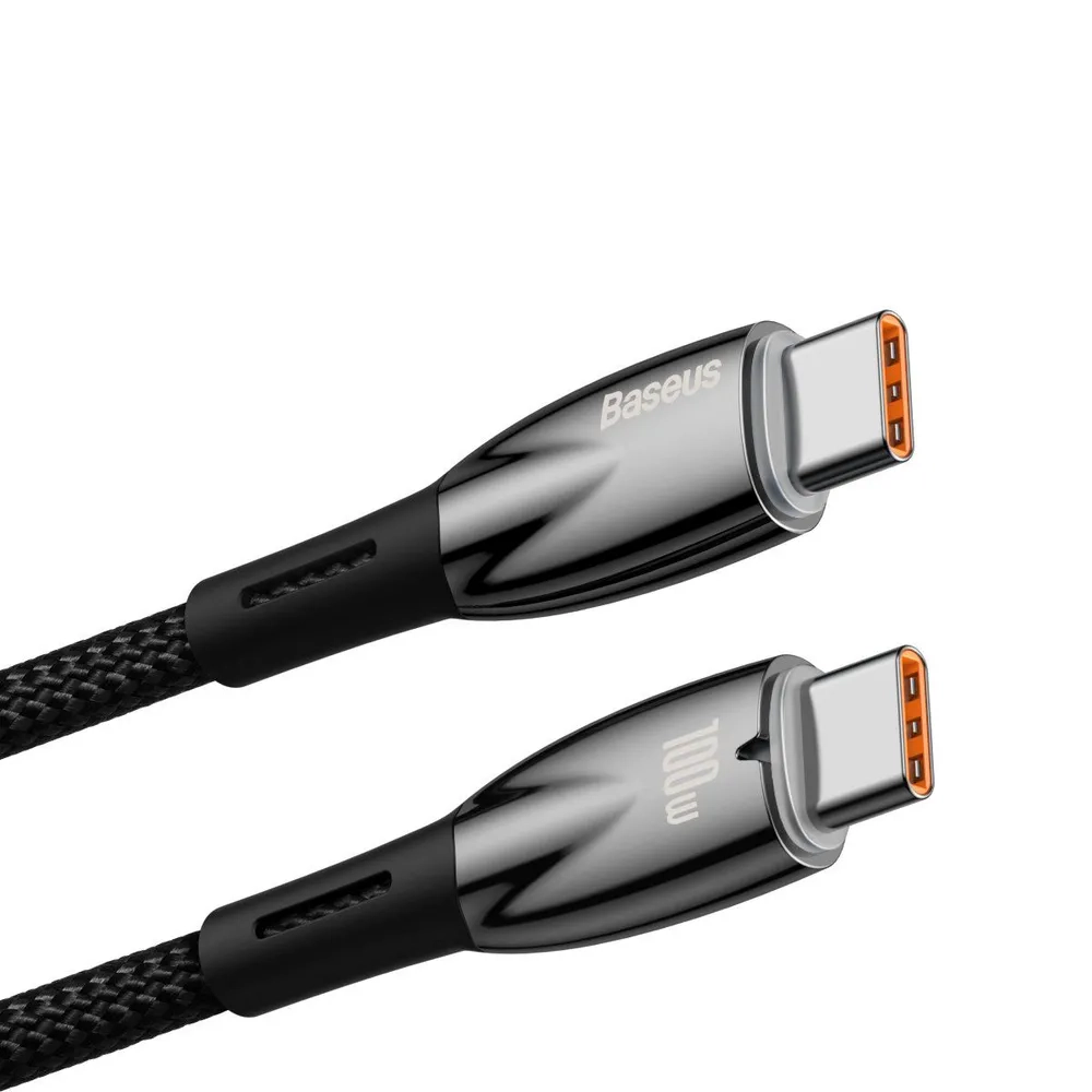 Кабель BASEUS Gem Fast Charging Data Cable USB-C 100W 1 м Черный