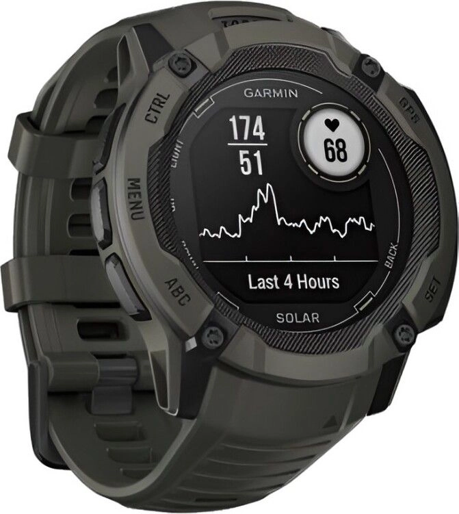 Смарт-часы Garmin Instinct 2X Solar Standard Edition - 50 mm, Темно-зеленый
