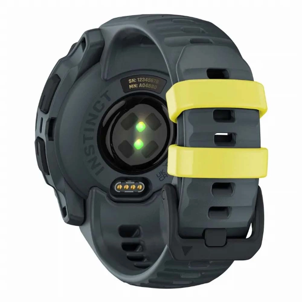 Смарт-часы Garmin Instinct E - 40 mm, Лаймовый, серо-синий силиконовый ремешок