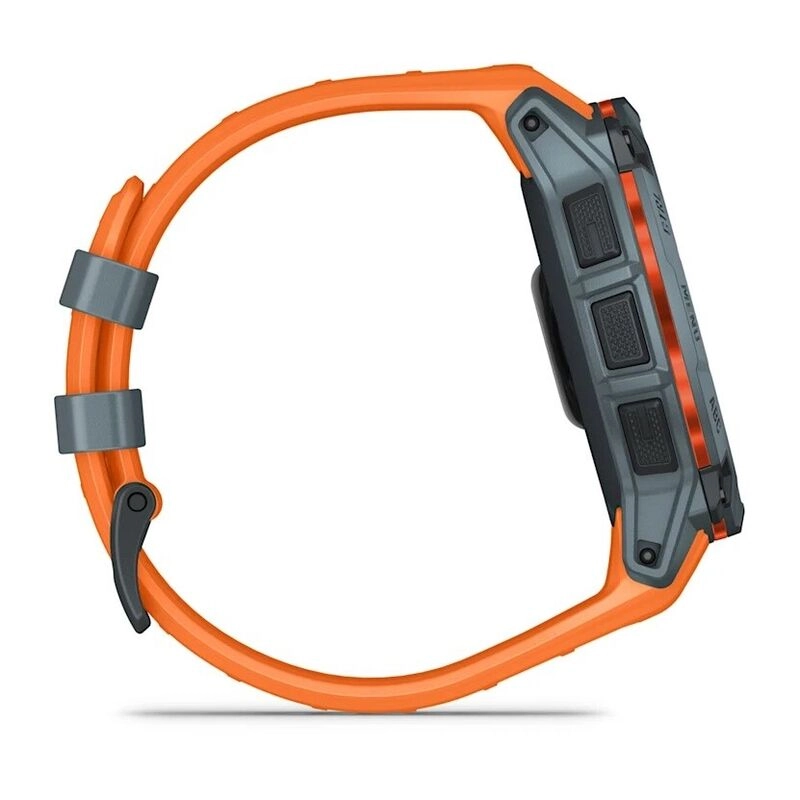 Смарт-часы Garmin Instinct 3 - 50 mm, Solar, Серый, оранжевый ремешок