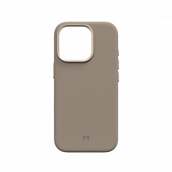 Чехол для iPhone 16 Pro Eco Leather Case Latte
