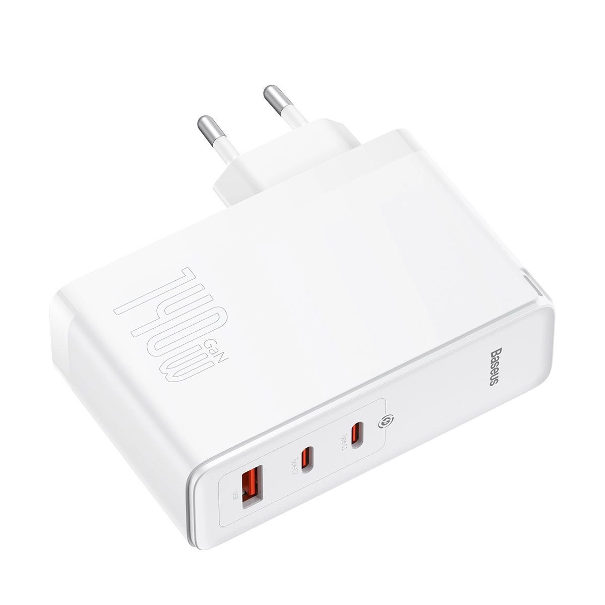 Сетевое зарядное устройство Baseus GaN5 Pro Fast Charger 2C+U 140W EU с кабелем Type-C 240W 48V/5A 1m  (CCGP100202)
