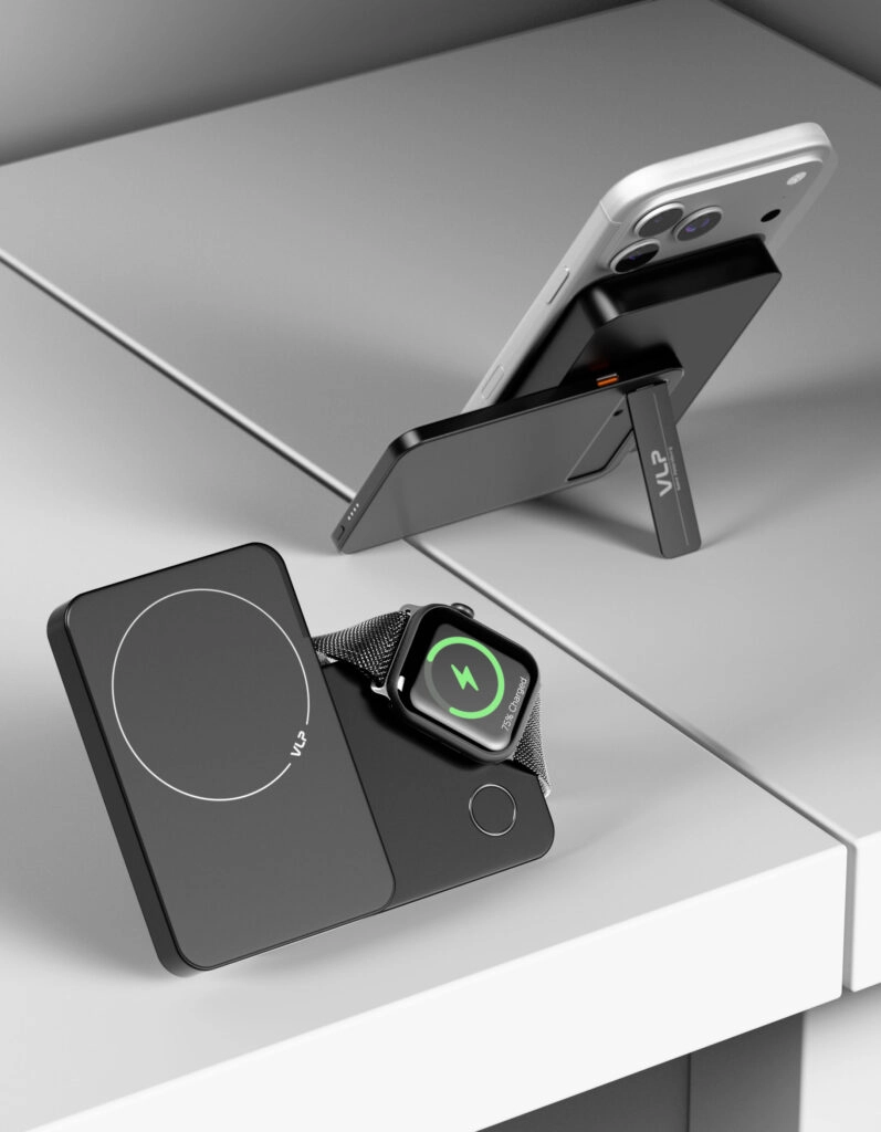 Внешний аккумулятор VLP Diamond Energy Pro MagSafe Qi2, 10000 мА·ч, черный
