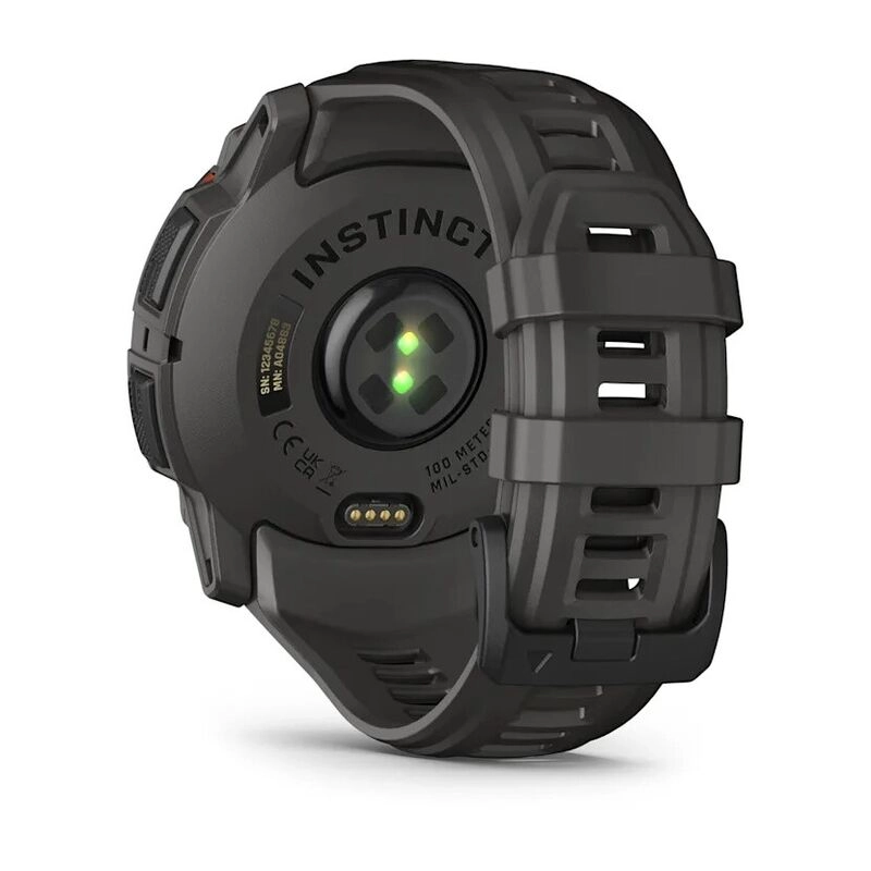 Смарт-часы Garmin Instinct 3 - 50 mm, Solar, Черный, угольно-черный ремешок