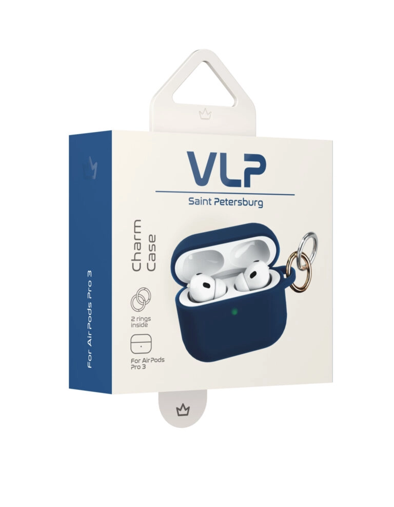 Чехол VLP Charm Case для AirPods Pro 3, Темно-синий
