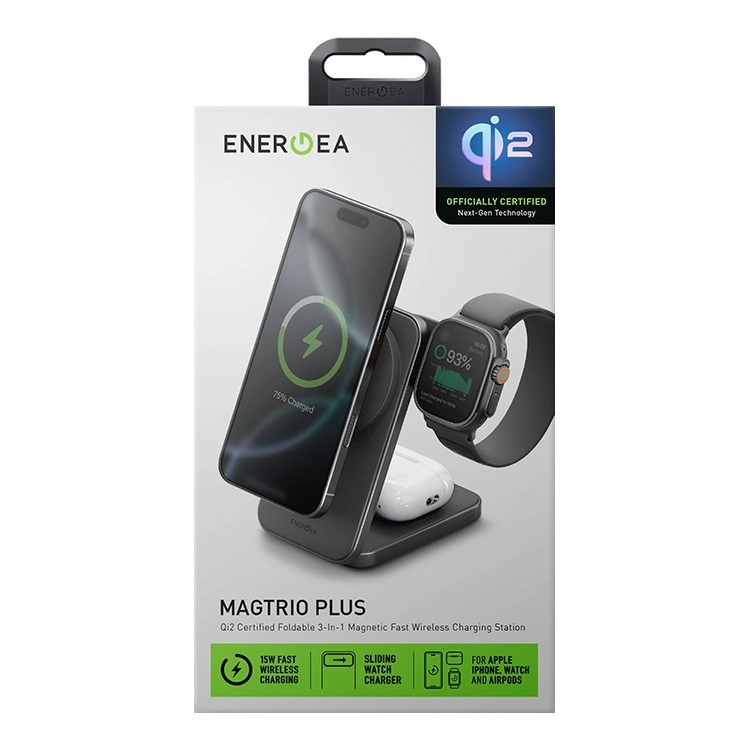 Беспроводное зарядное устройство EnergEa MagTrio Plus 3 в 1