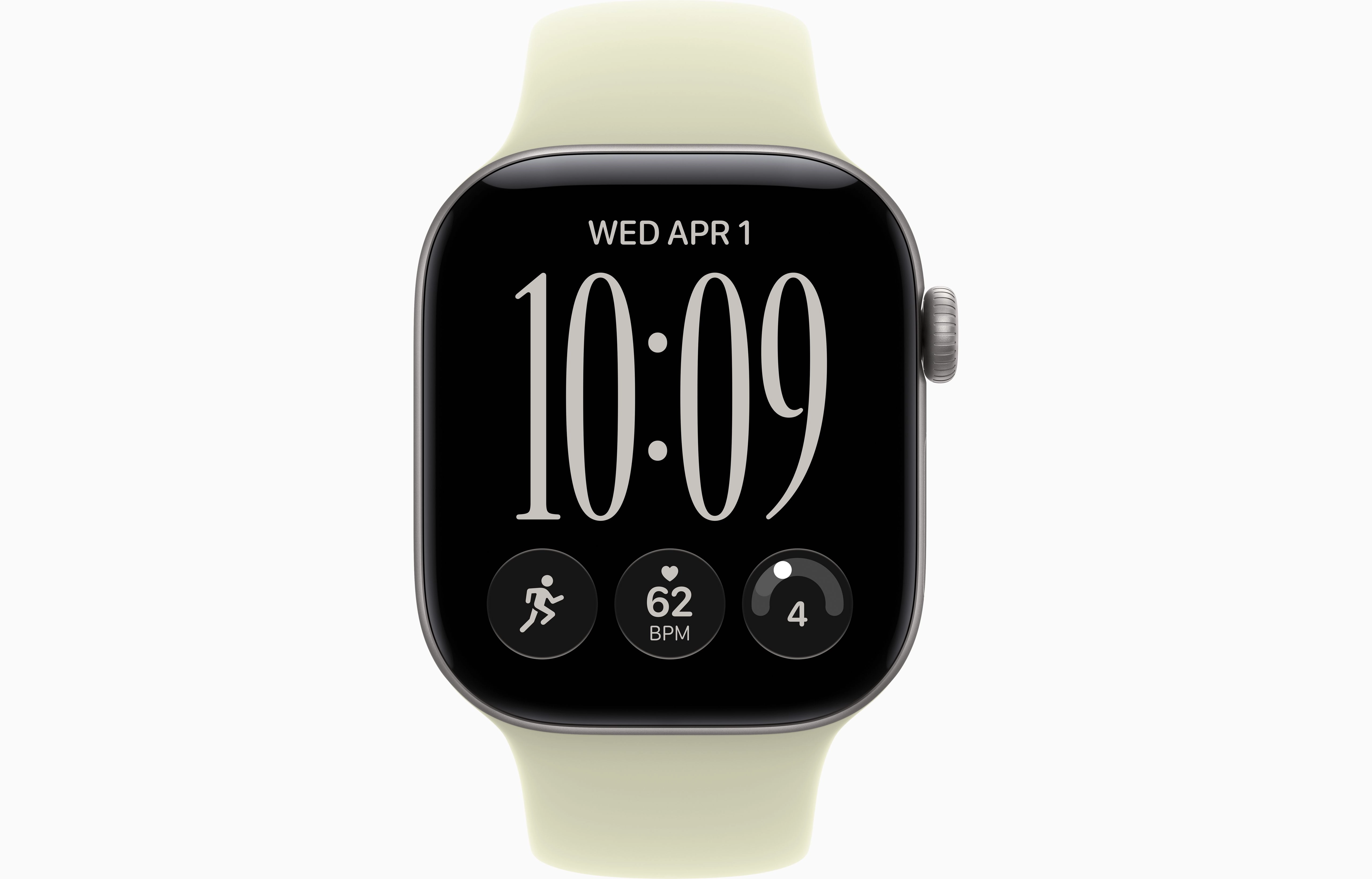 Смарт-часы Apple Watch Series 12, 42 мм, GPS + Cellular, Aluminum Space Gray, Sport Band Pale Succulent, S/M