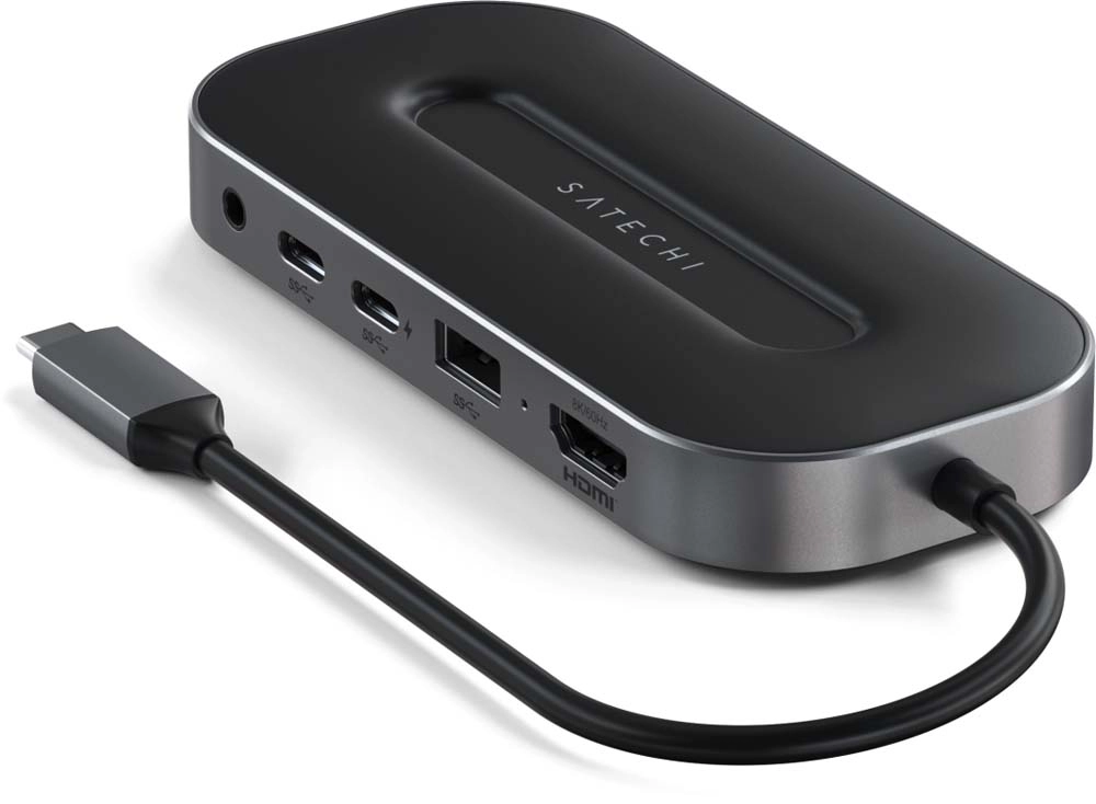 Адаптер Satechi USB-C 4 Multiport Adapter with 2.5G Ethernet, Серый Космос