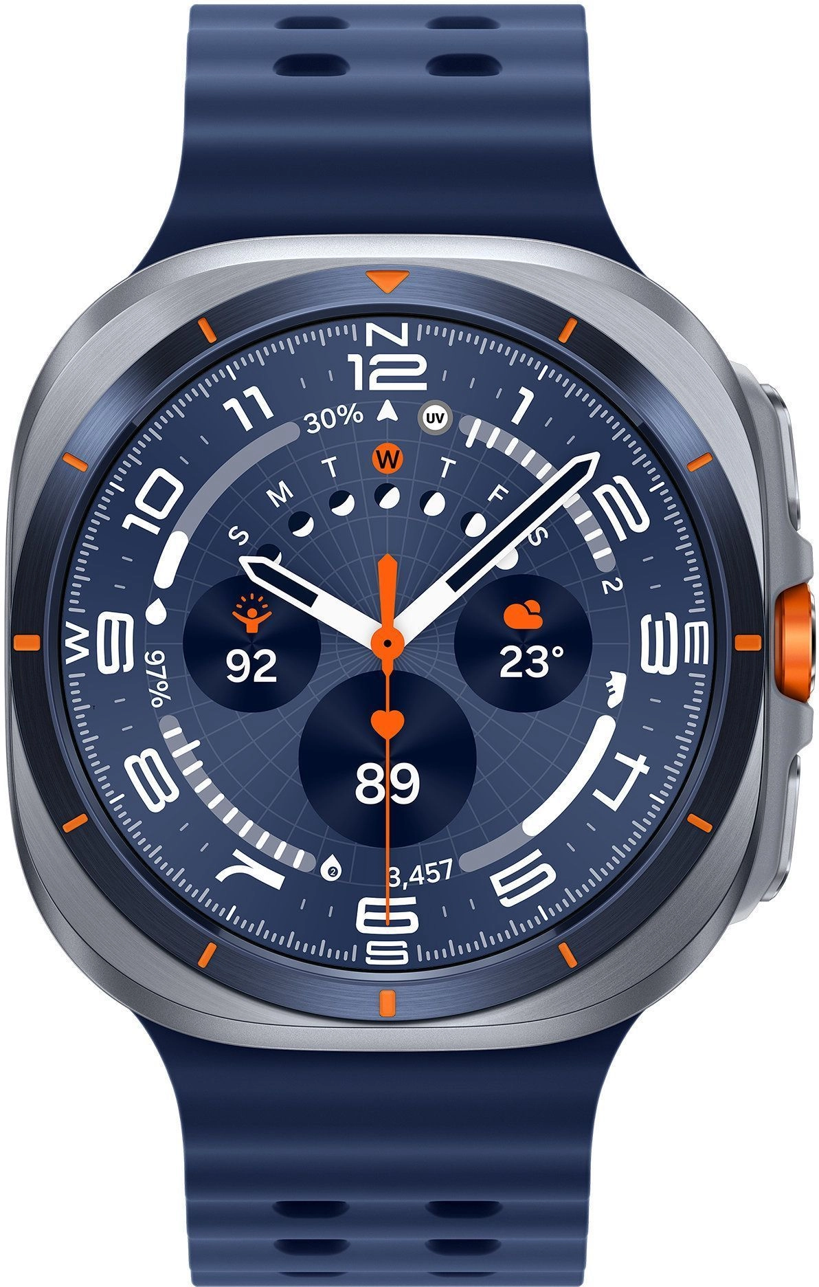 Смарт-часы Samsung Galaxy Watch Ultra (2025) - 47 mm (SM-L705) Titanium Blue (синий ремешок)