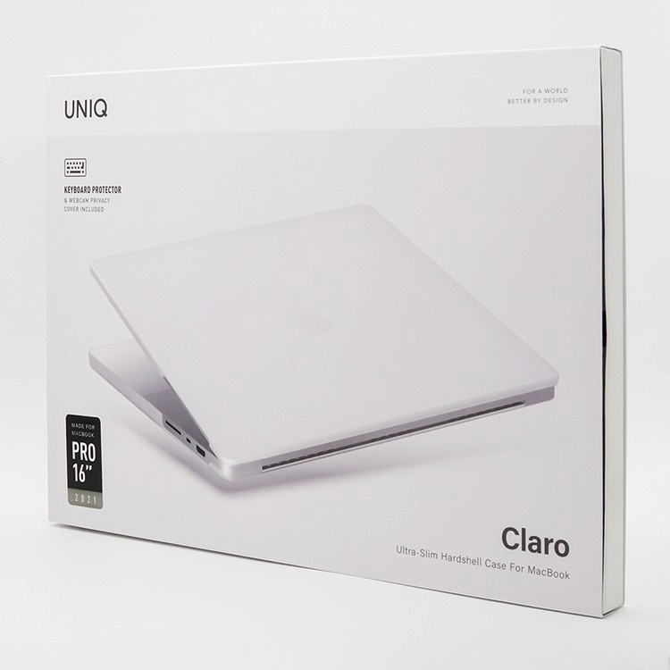 Чехол Uniq Husk Pro Claro для MacBook Pro 16" (2023/2021), матовый прозрачный