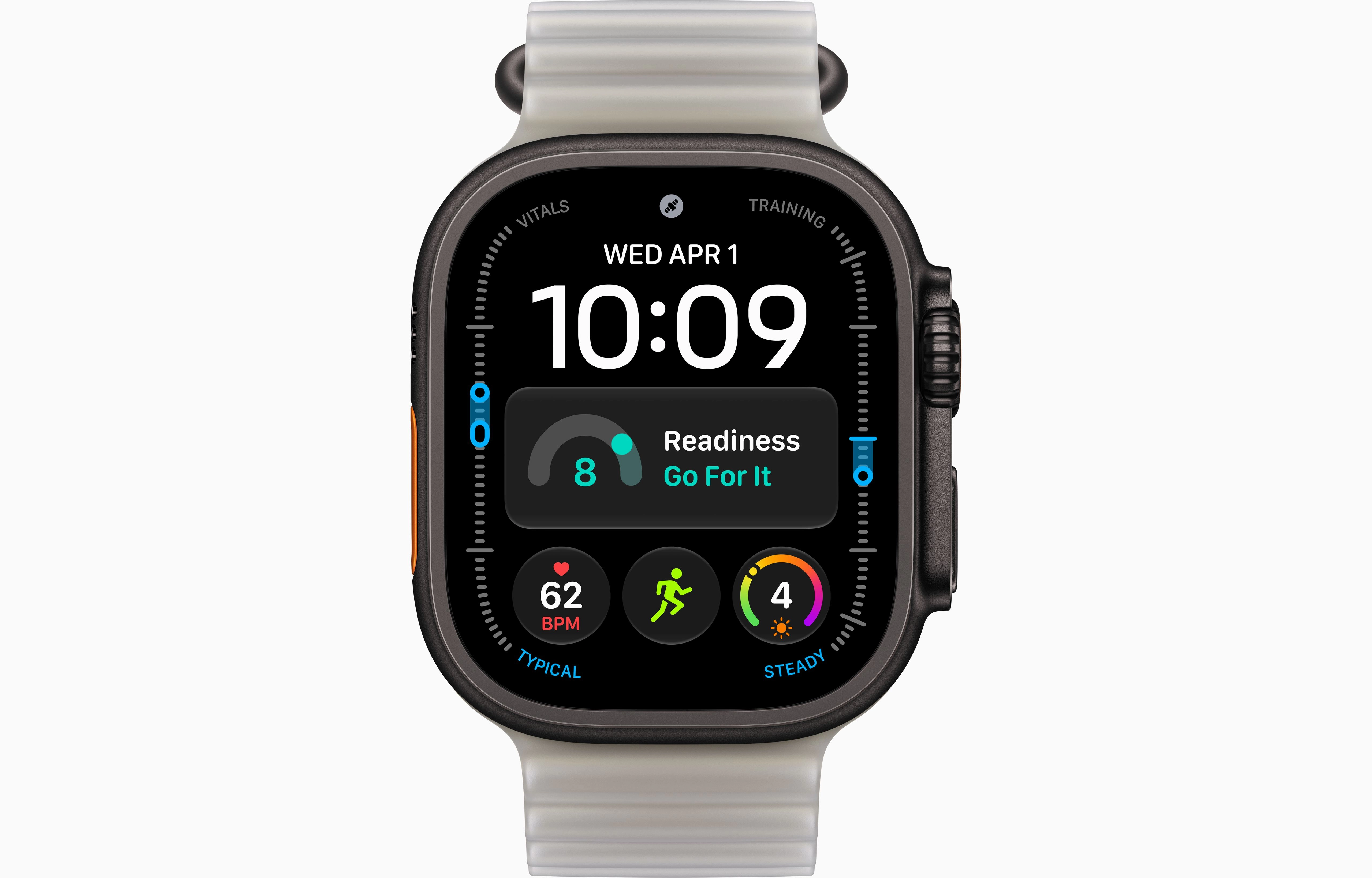 Смарт-часы Apple Watch Ultra 4, 49 мм, GPS + Cellular, Titanium Black, Ocean Band Translucent Gray, One Size