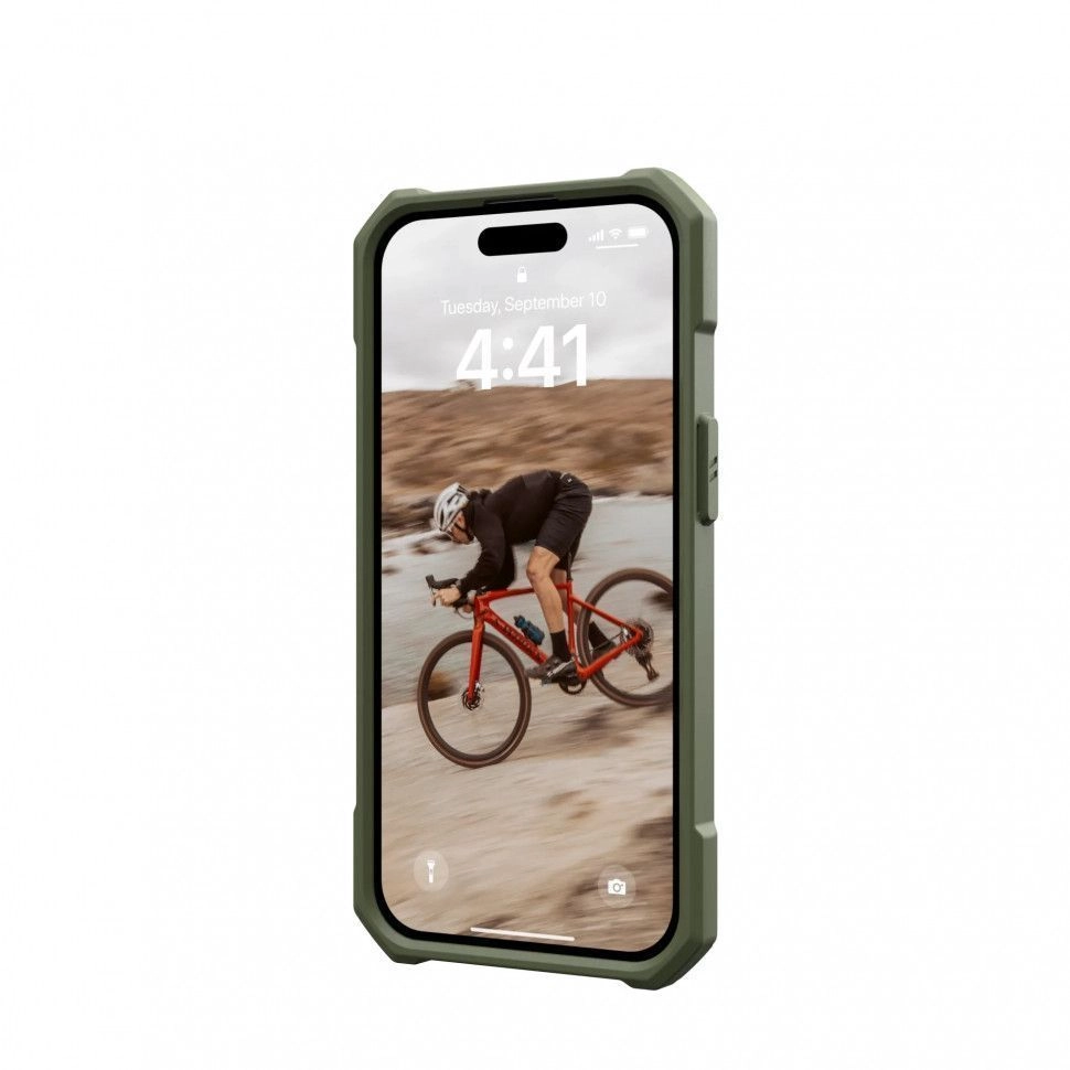 Чехол с поддержкой MAGSAFE UAG Essential Armor для iPhone 15 Plus, цвет Оливковый (114307117272)