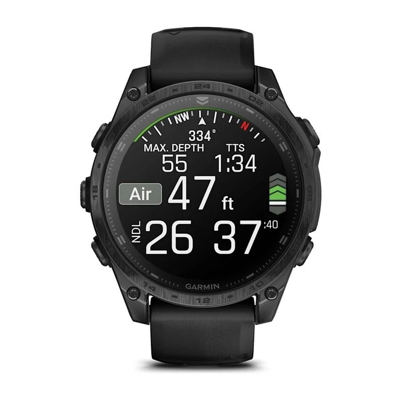 Смарт-часы Garmin Tactix 8 Amoled Sapphire, AB Ultralight - 47 mm, Черный с черным ремешком (010-03405-00)