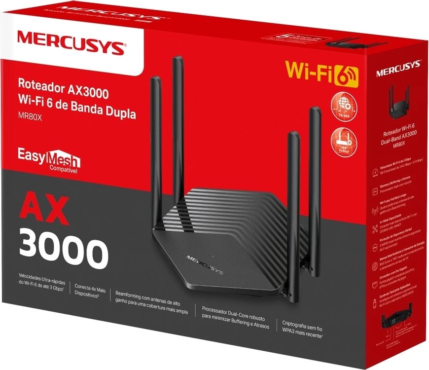 Беспроводной маршрутизатор Mercusys MR80X
