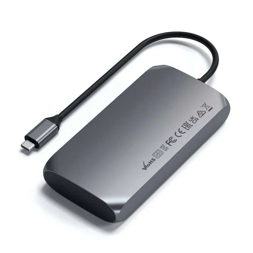 Адаптер Satechi USB-C Multimedia adapter M1, серый ST-UCM1HM