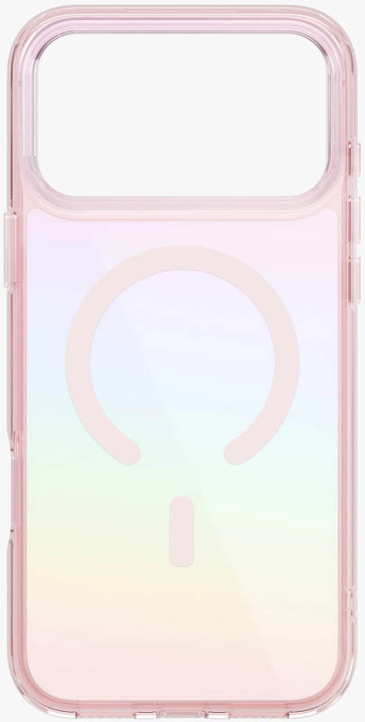 Чехол Uniq для iPhone 17 Pro Max Iridescia (holographic) (Magsafe), Розовый