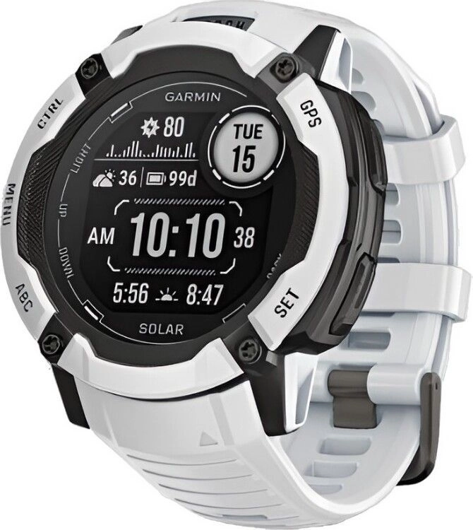 Смарт-часы Garmin Instinct 2X Solar Standard Edition - 50 mm, Белый