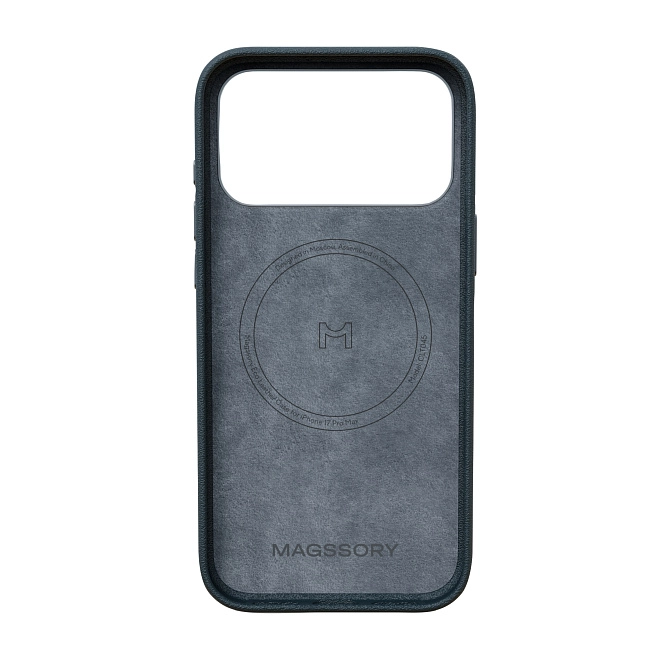 Чехол Magssory Eco-Leather Case для iPhone 17 Pro Max с MagSafe, Midnight