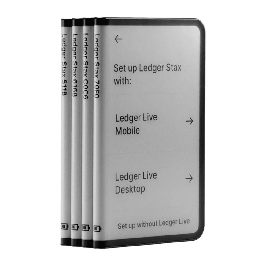 Аппаратный кошелек Ledger Stax + чехол Magnet Shell