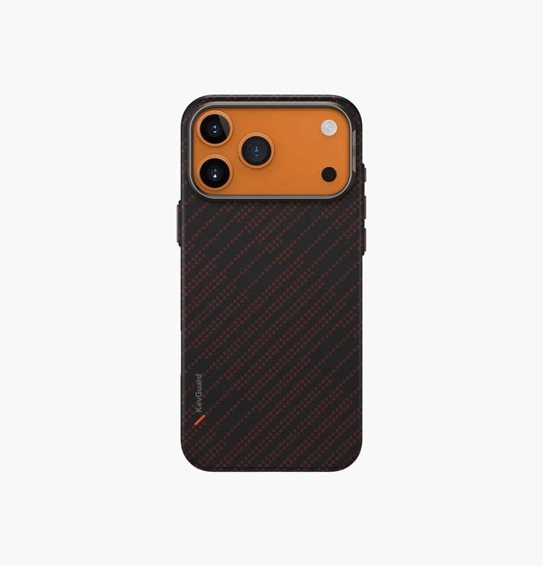 Uniq для iPhone 17 Pro Max KEVA EDGE Full Kevlar (MagSafe), Оранжевый