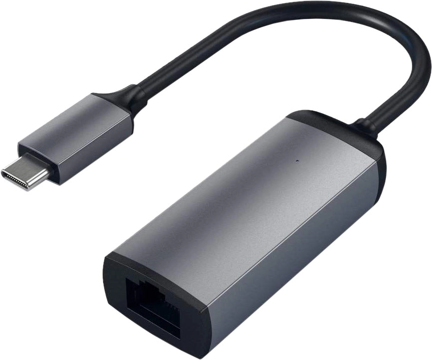 Адаптер Satechi USB-C / Ethernet серый космос (ST-TCENM)