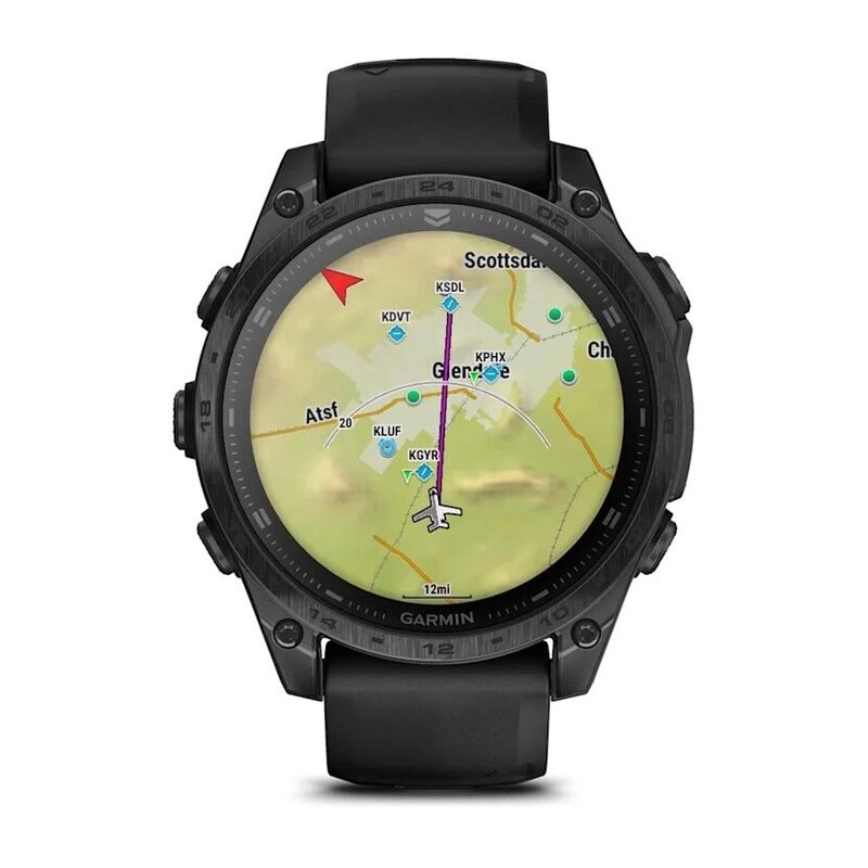 Смарт-часы Garmin Tactix 8 Amoled Sapphire, AB Ultralight - 47 mm, Черный с черным ремешком (010-03405-00)