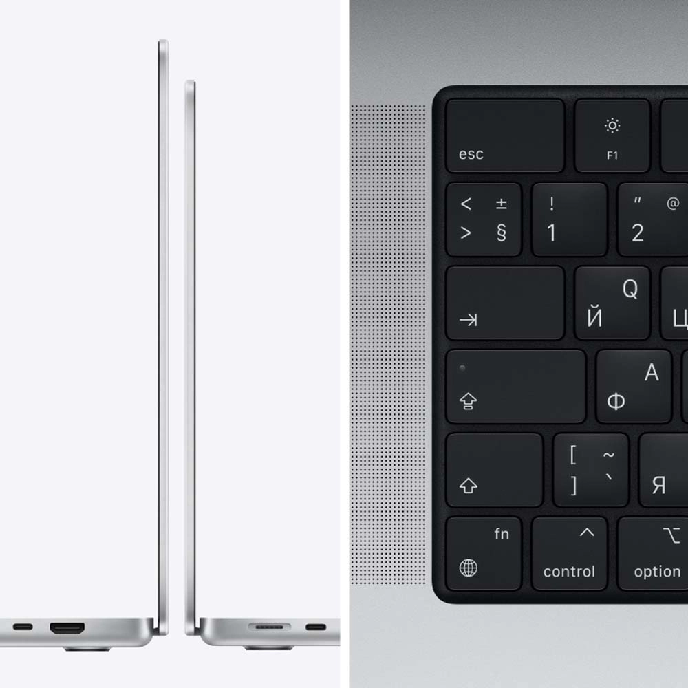 Ноутбук Apple MacBook Pro 16" M1 Max (2021) 10C CPU/16C GPU, 32 ГБ RAM, 1 ТБ SSD, Silver
