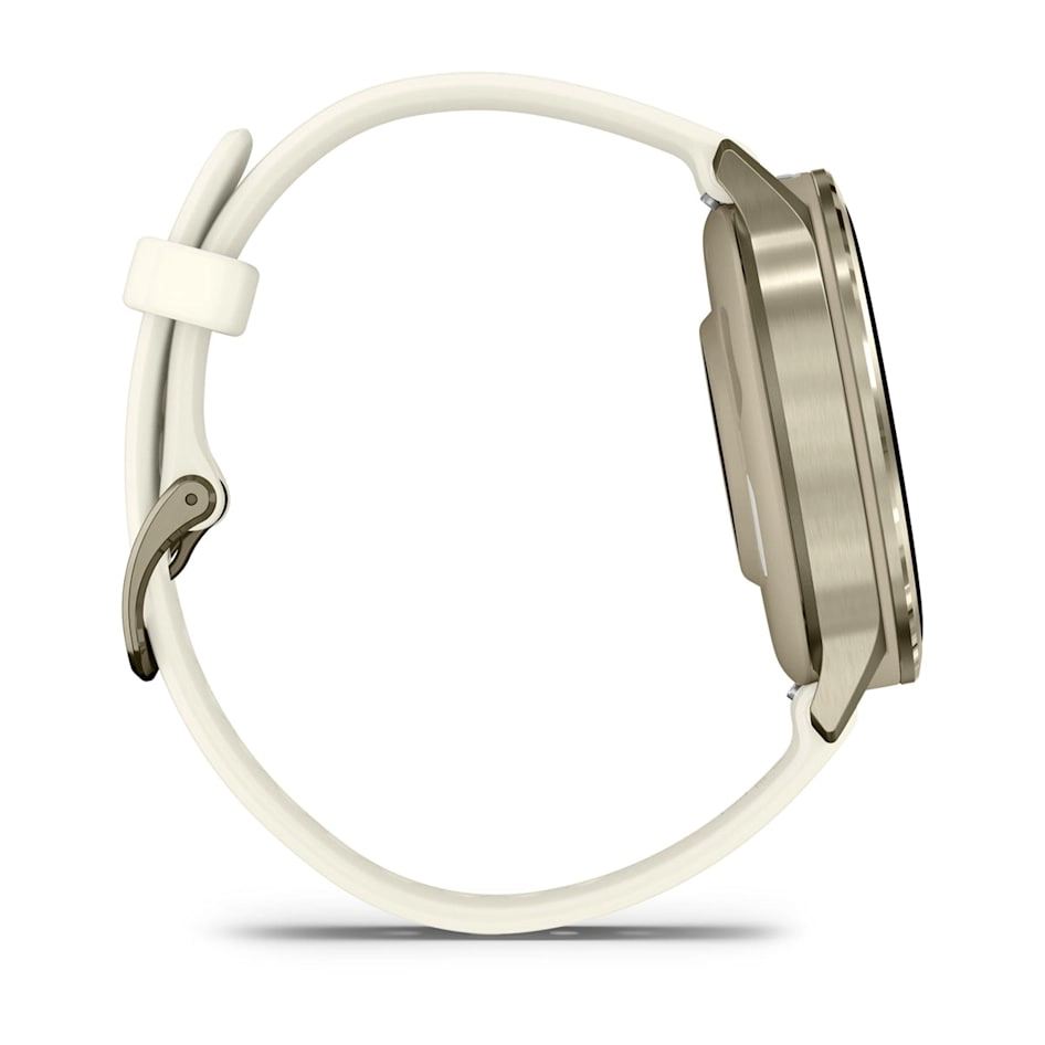 Смарт-часы Garmin Venu 4 - 41 mm, Лунно-золотистый, силиконовый ремешок цвета слоновой кости