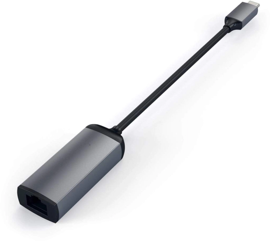 Адаптер Satechi USB-C / Ethernet серый космос (ST-TCENM)