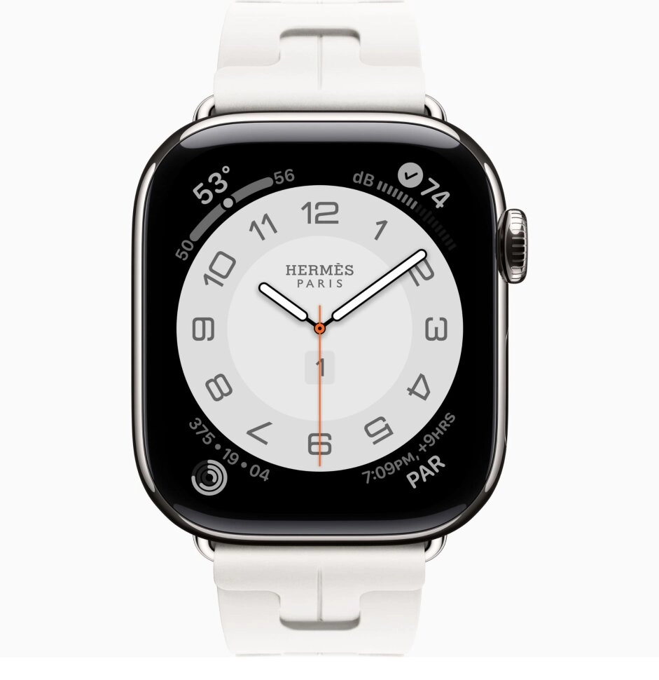 Смарт-часы Apple Watch S11 Hermes - 46 mm ремешок Kilim Single Tour Blanc