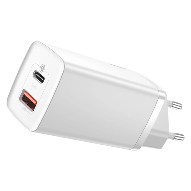 Сетевое зарядное устройство Baseus GaN2 Lite Quick Charger C+U 65W EU (CCGAN2L-B02)