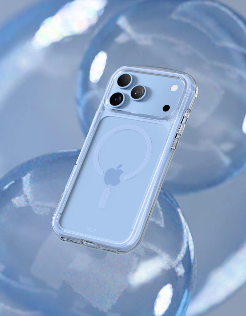 Чехол VLP Bubble Case для iPhone 18 Pro Max, голубой