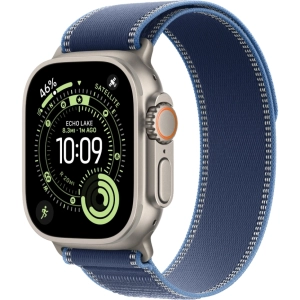 Смарт-часы Apple Watch Ultra 3 - 49 mm Natural Titanium case | ремешок Trail Loop | Blue/Bright Blue, S/M